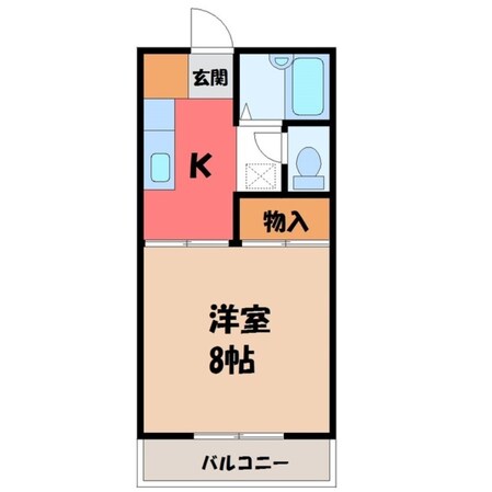 宇都宮駅 バス18分  山本下車：停歩6分 1階の物件間取画像